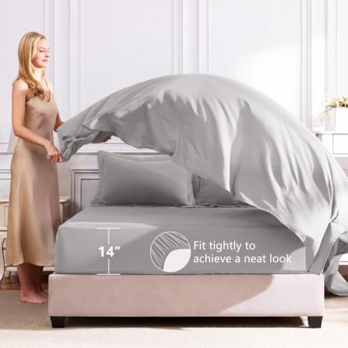 King Comforter Set 102"x90" French Grey