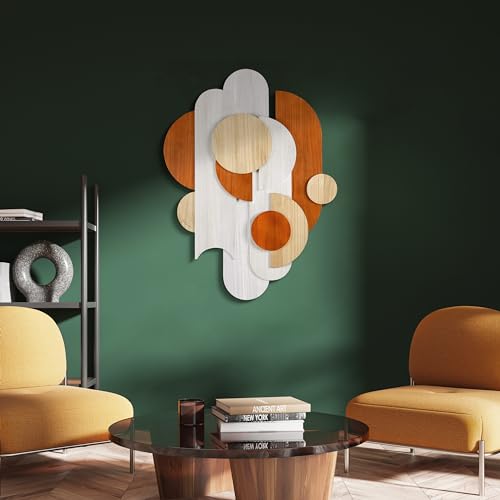 Cinnamon Dreamscape I & II Hand Made & Hand Finished Dimensional Solid Wood Abstracts
