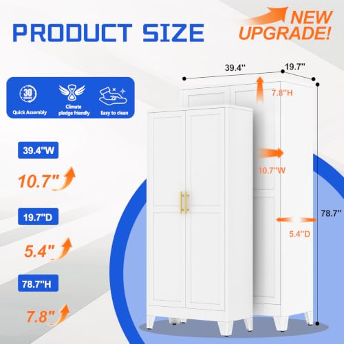 79" Tall New Update Kitchen Pantry Cabinet