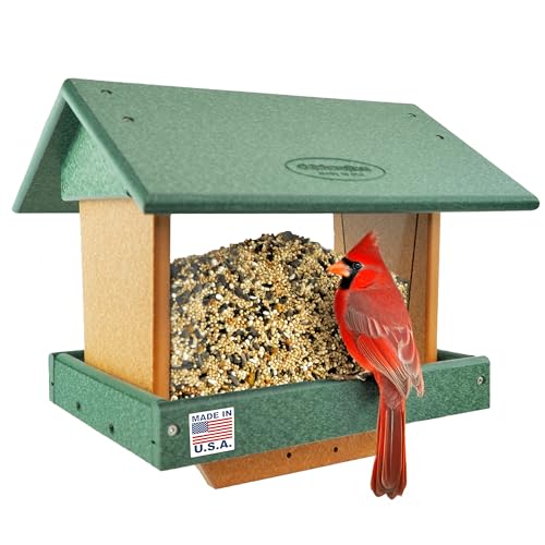 Poly Large Hopper Bird Feeder Post Mount for 4" x 4"