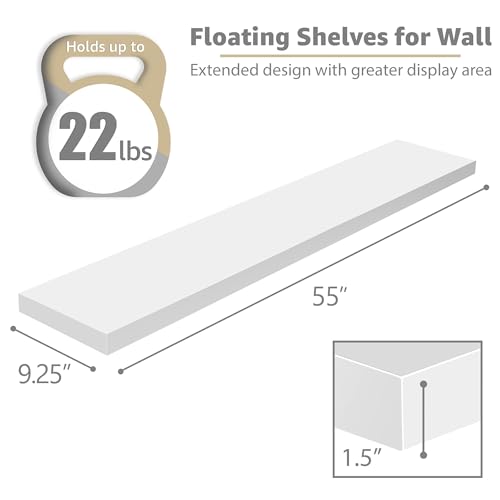 Floating Shelves for Wall Storage (3 Count)