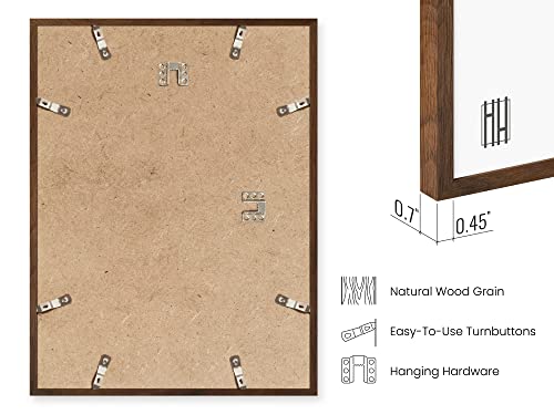 Walnut Wood Certificate Frames 8.5x11