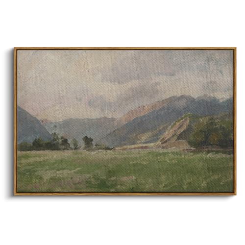 Framed Canvas Wall Art Vintage Decor