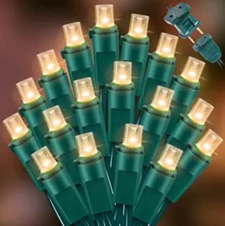 Warm White Christmas Lights Outdoor (150 Count)