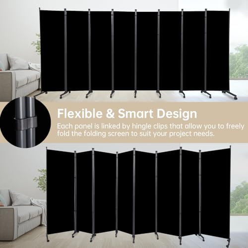 Room Divider Large 8 Panel Privacy Screen