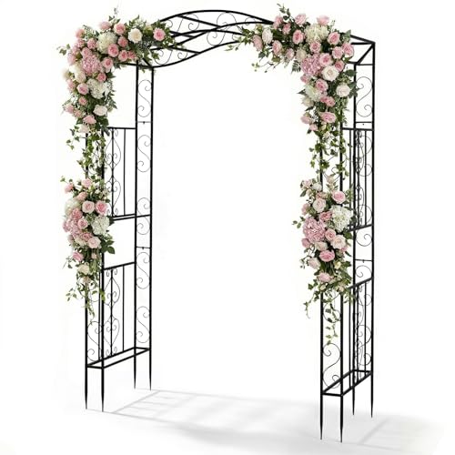 Metal Garden Arch Arbor Trellis for Climbing Plants