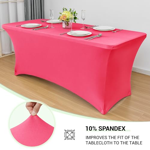 6ft Stretch Spandex Table Cover (2 Count)