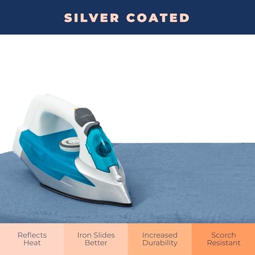 Ironing Board Cover and Pad Extra Thick Heavy Duty Padded 4 Layers