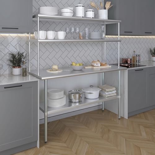 60 Inch Double Tier Overshelf