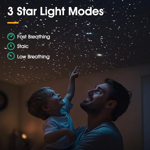 Northern Lights Galaxy Star Projector with 8 Modes