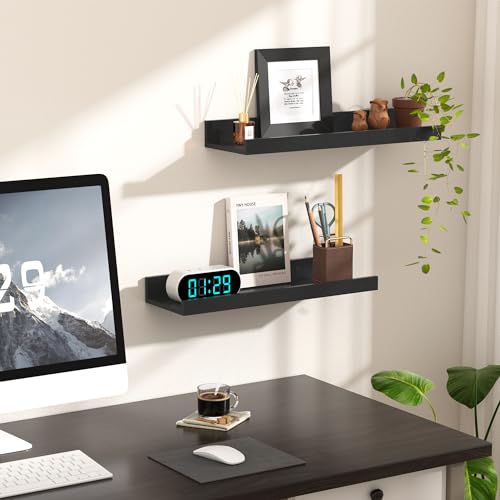 Floating Shelves for Wall Decor and Storage (6 Count)