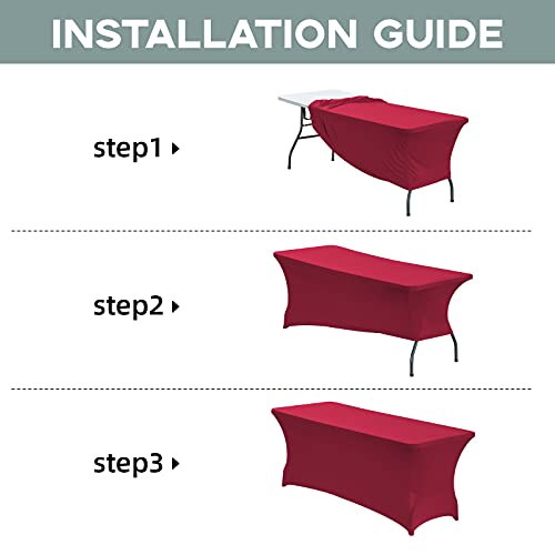 8FT Stretch Spandex Fitted Tablecloth
