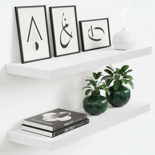 Floating Shelves 9 inch Deep 24”Long Set of 2 (2 Count)