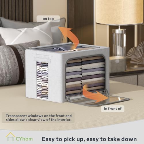2Pack Extra Large Clothes Storage Bins Box (2 Count)