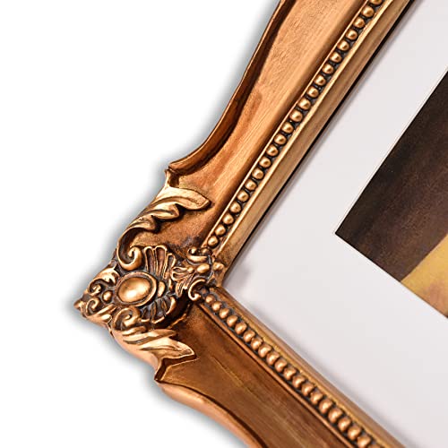 Vintage 11x14 Picture Frame with Embossed Flower