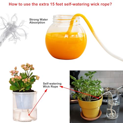 3 Pack Self Watering Wall Hanging Planter Pots Vertical Garden Window Hang Mount Indoor Outdoor Plant Flower Basket for Kitchen Herbs Balcony Railing Shelf Fence Bedroom Trellis Decor Modern White Box (3 Count)