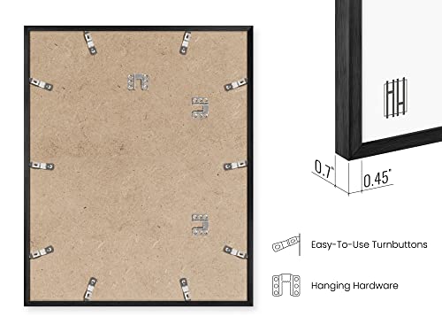 Black Metal Picture Frame (6 Count)