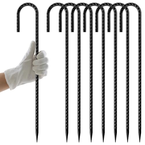 Rebar Stakes 12 Inch J Hook (8 Count)
