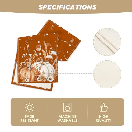 210 GSM Fall Table Runner Home Party Decor 13x60 Inch