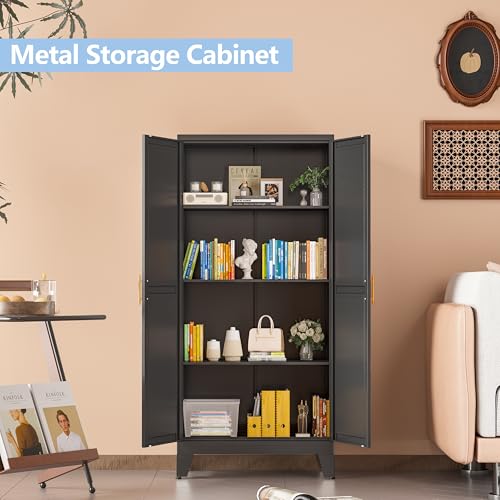 Black Kitchen Pantry Cabinets