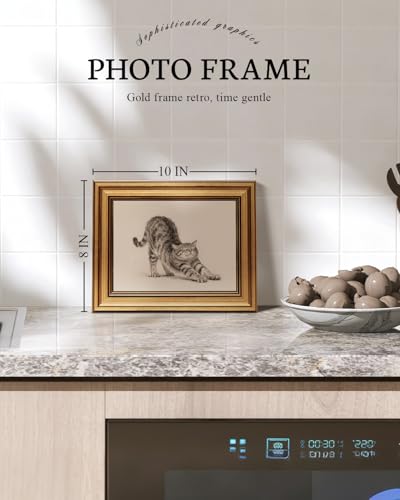 Vintage Gold Framed Wall Art for Living Room