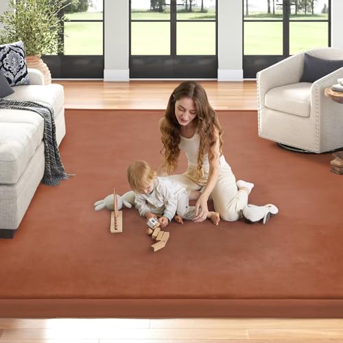 Baby Play Mat for Floor Nursery Muscle Area Rug Playroom Rug 65"x50" Elastic Foam 1.3" Thick Crawling Mat for Babies