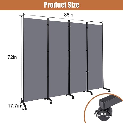 Room Divider Large 4 Panel Privacy Screen