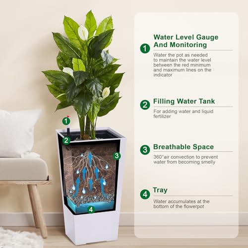 22.5 in Tall Planters Set of 2 (2 Count)