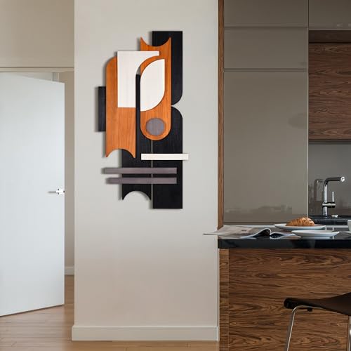 Honeyed Dusk I" Hand Made & Hand Finished Dimensional Wood Abstracts (13 Count)