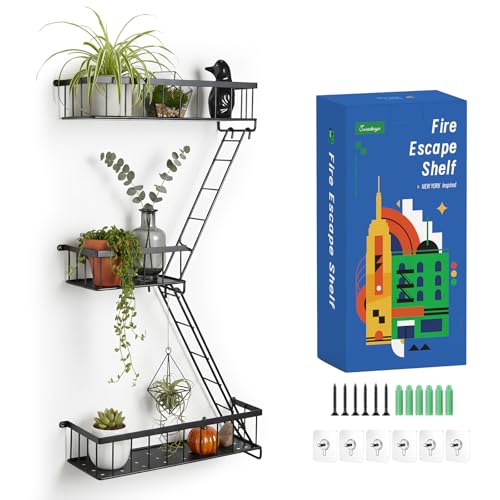 Fire Escape Wall Shelf (3 Count)