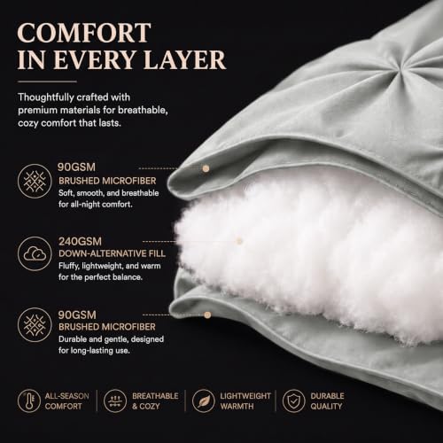 California King Comforter Set Light Grey