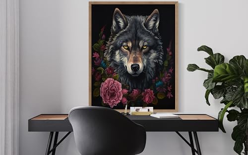 Vintage Wolf Poster Art Print