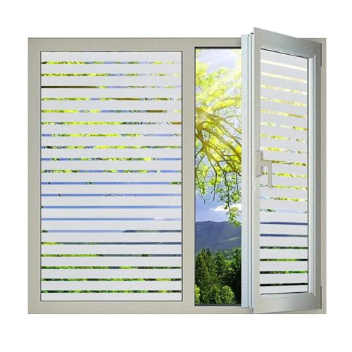 Window Privacy Film Striped with Tools