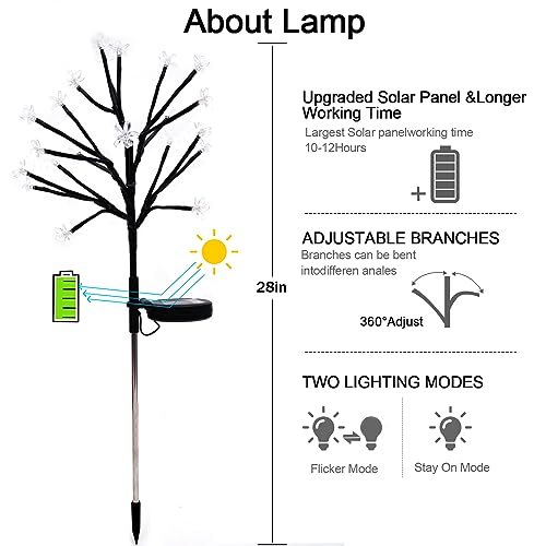 6 Pack Solar Lights Outdoor Waterproof (6 Count)