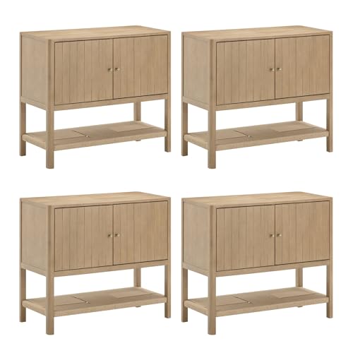 Meads Mid Century Modern Cabinet or TV Stand with Doors (4 Count)