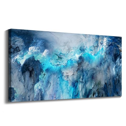 Blue Abstract Canvas Wall Art