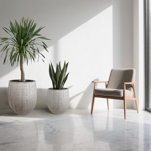 12" and 14.5" Round Planters (2 Count)
