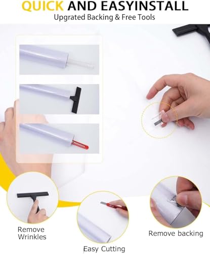 Frosted Glass Window Privacy Film with Tools