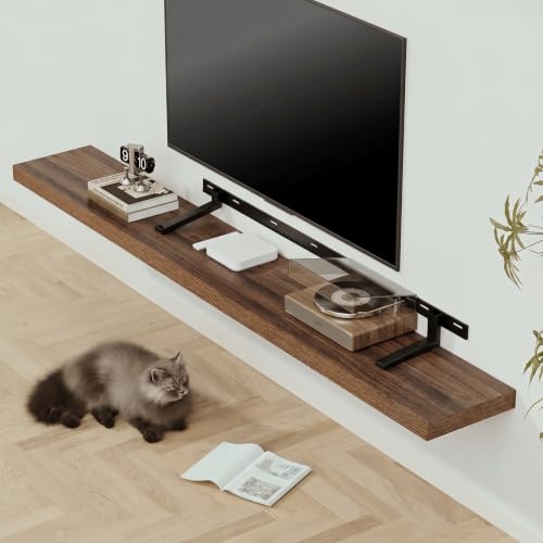 12 in Deep Floating Shelves 60x12” Set of 1