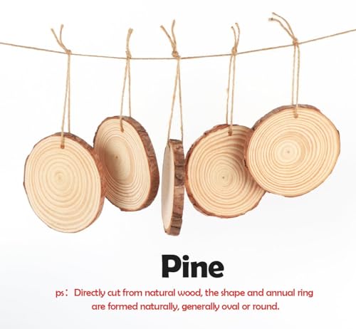 30 Pcs Wood Slices for Crafts (30 Count)