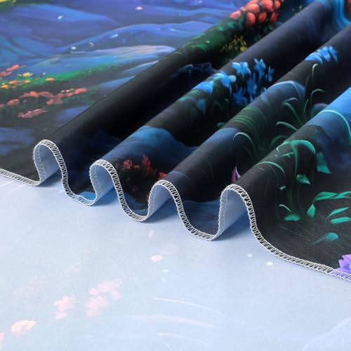Blacklight Galaxy Waterfall Neon Tapestry