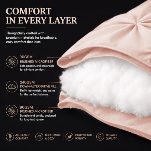 King Size Comforter Set Peach Pink