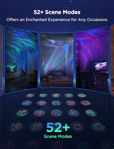 Star Light Projector with 3 Aurora Flowing Effects