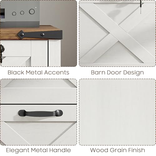 Vertical File Cabinet with 2 Drawers