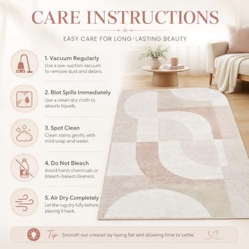 8X10 Area Rugs Modern Abstract Non Slip Washable Large Carpet for Living Room Bedroom (80 Sq Ft)