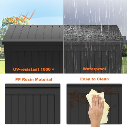 281 Gallon Large Resin Deck Box