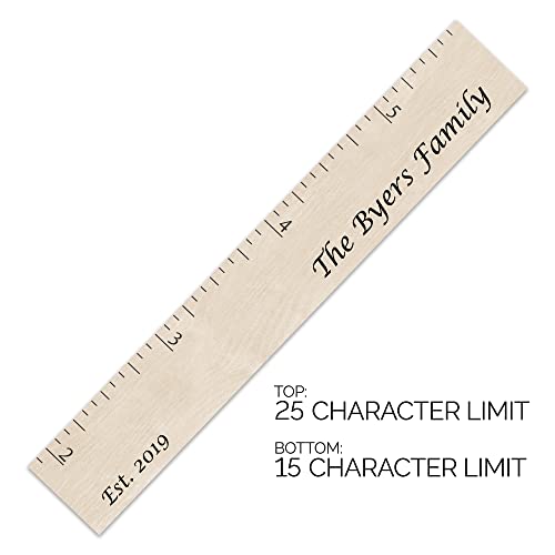 Personalized Wooden Growth Chart for Kids