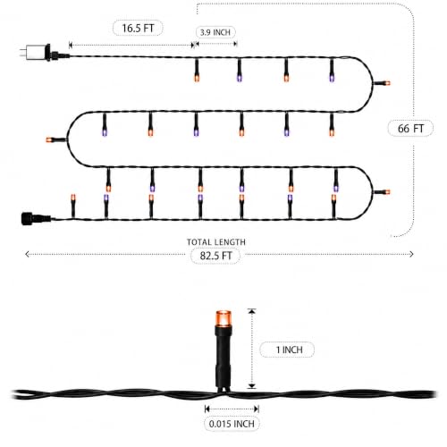 Halloween 300 LED String Lights (100 Foot)