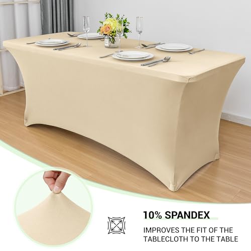 4ft Stretch Spandex Table Cover (2 Count)