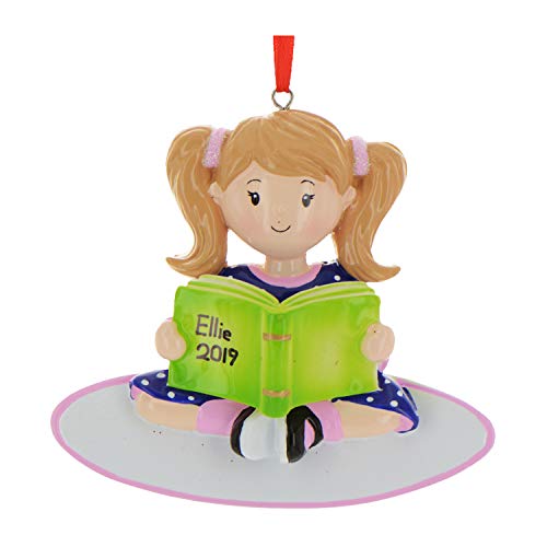 Personalized Book Ornament